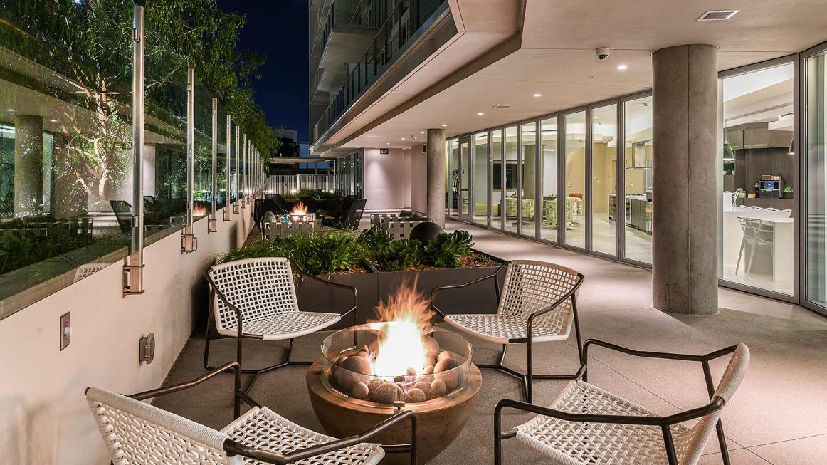 Exterior Patio Area at K1 in San Diego