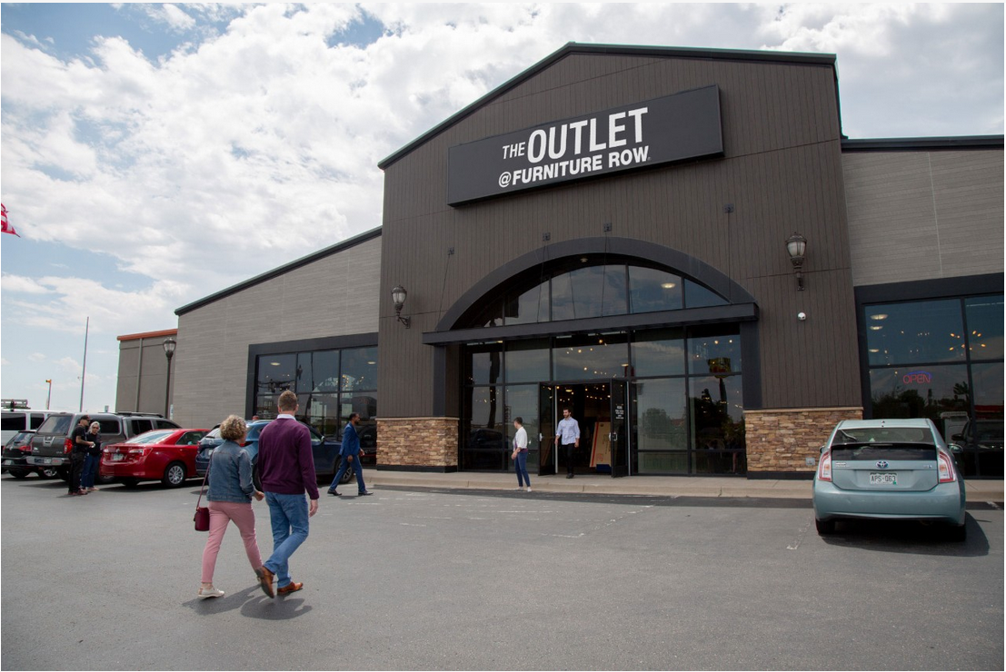 The Outlet @ Furniture Row Store Photo - Storefront The Outlet @ Furniture Row Denver (303)291-0322