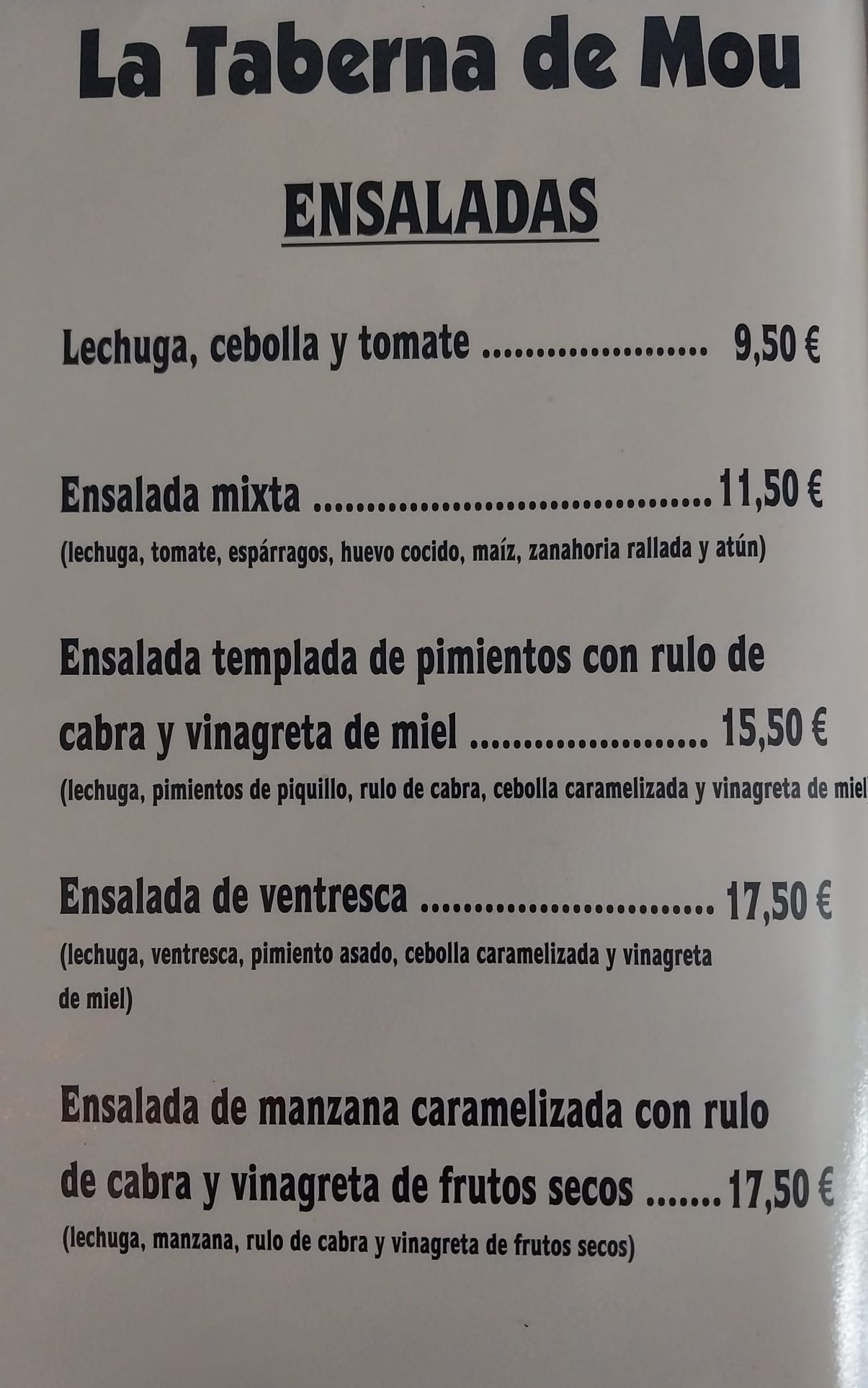 Asador La Taberna Mou