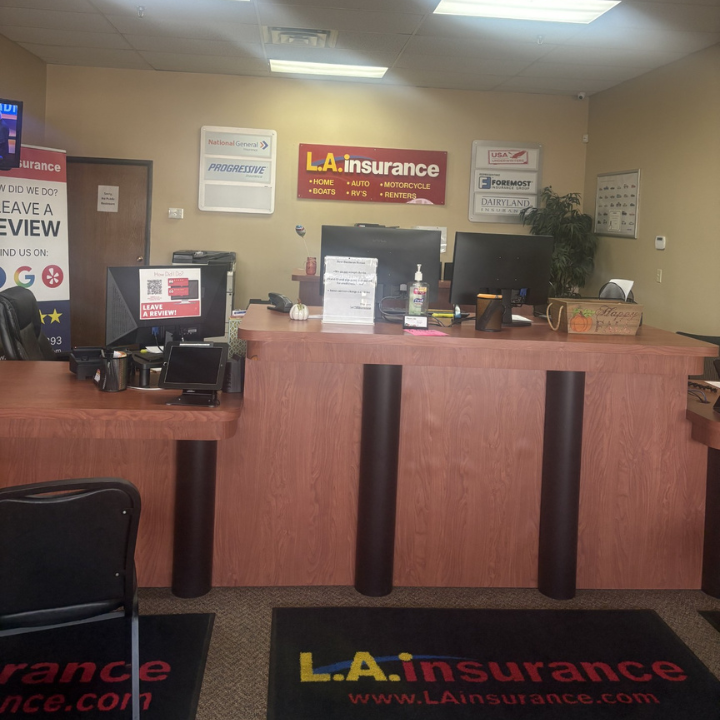 Interior of the L.A. Insurance located at 3315 East Michigan Ave. in MI