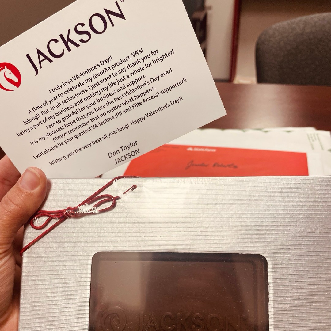 Thank you Dan Taylor with JACKSON for this treat, feeling the love with power of a VA-gift!