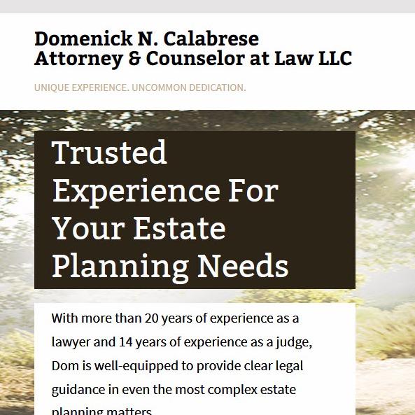 Domenick N. Calabrese, Attorney & Counselor at Law LLC ...