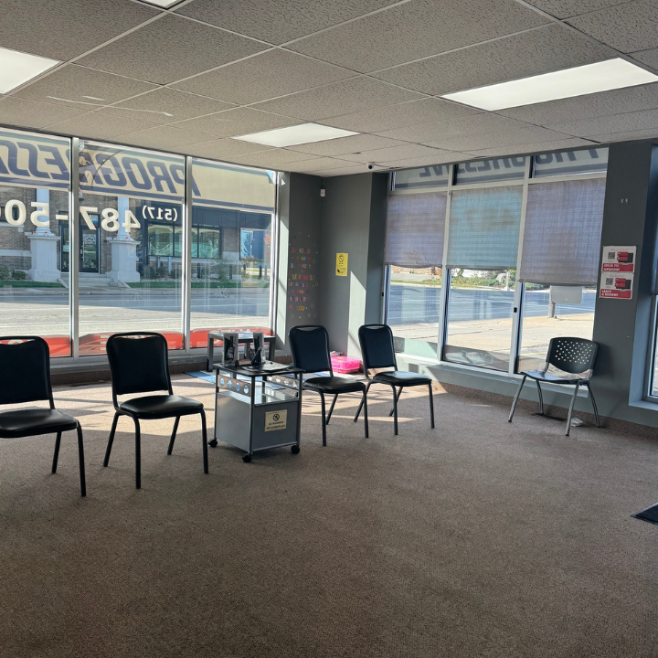 Interior of the L.A. Insurance Agency located at 503 East Cesar Chavez Ave. in MI