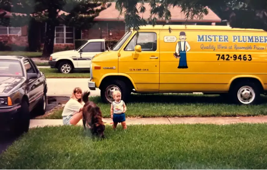 The original Mister Plumber, back in 1977. 
