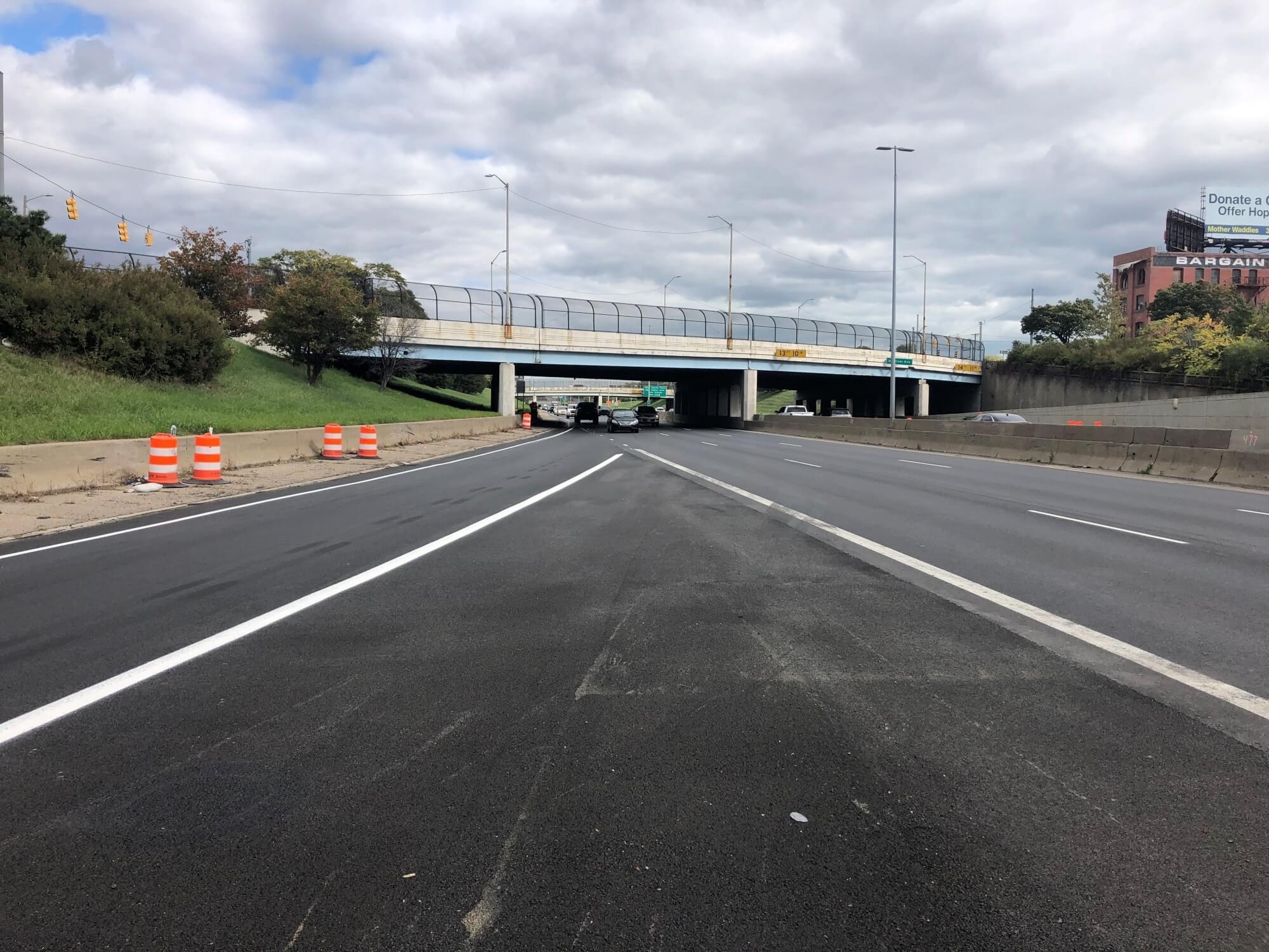 Asphalt construction in Michigan - I-94 Project