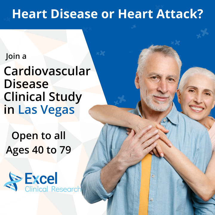 Join a Cardiovascular Disease Clinical Trial in Las Vegas today and get on the path to a healthier life. Receive free study-related medication. Reimbursement for Time & Travel. Space is limited.
#ClinicalTrial #CardiovascularDisease #Las Vegas