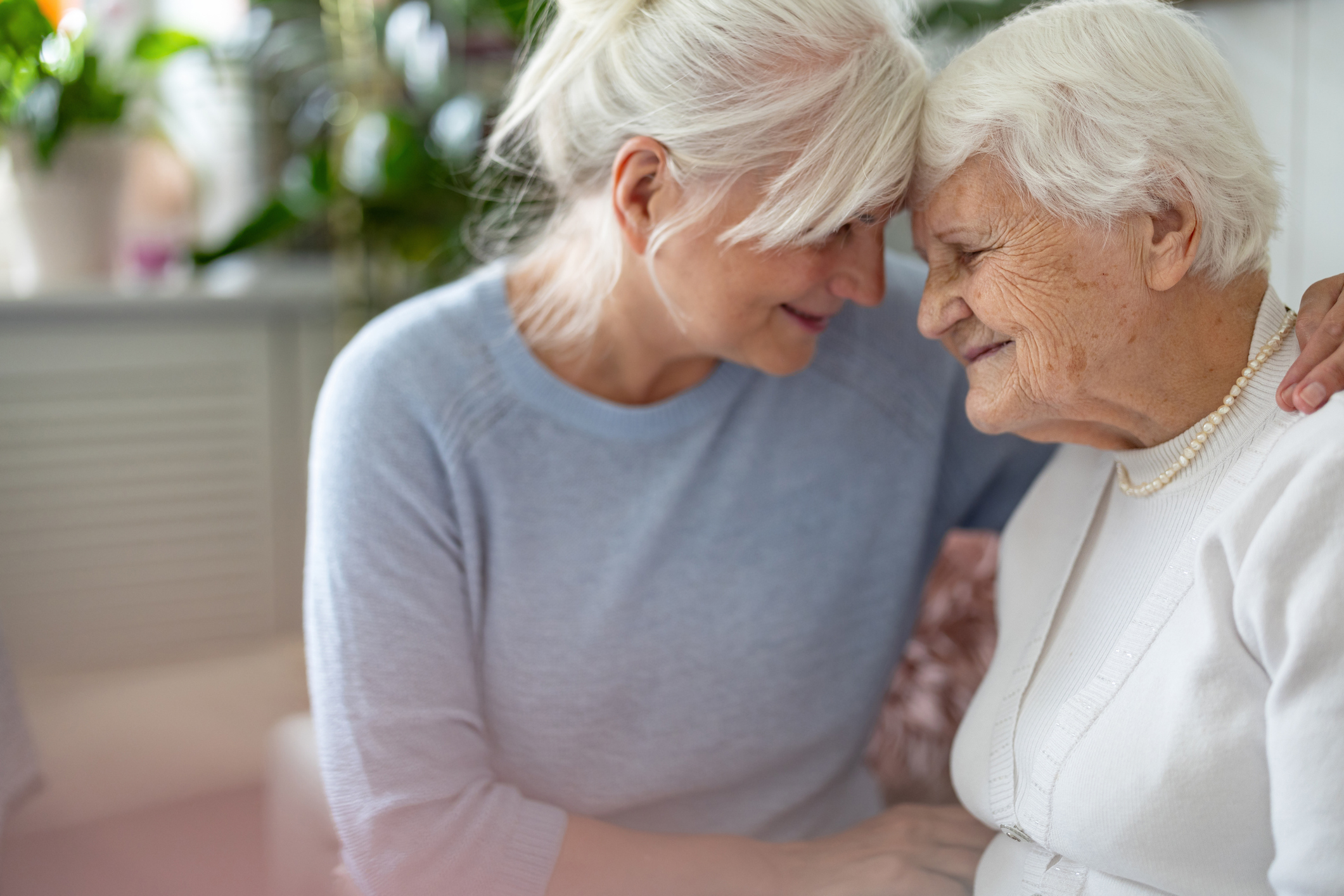 Caregiver with elderly woman