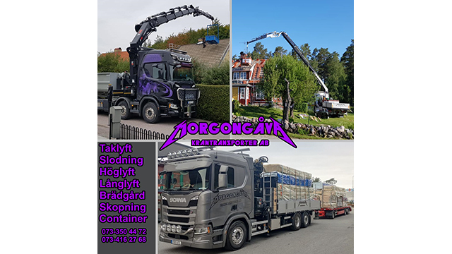 Images MorgonGåva KranTransporter AB