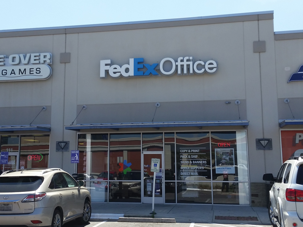 Exterior photo of FedEx Office location at 602 NW Loop 410\t Print quickly and easily in the self-service area at the FedEx Office location 602 NW Loop 410 from email, USB, or the cloud\t FedEx Office Print & Go near 602 NW Loop 410\t Shipping boxes and packing services available at FedEx Office 602 NW Loop 410\t Get banners, signs, posters and prints at FedEx Office 602 NW Loop 410\t Full service printing and packing at FedEx Office 602 NW Loop 410\t Drop off FedEx packages near 602 NW Loop 410\t FedEx shipping near 602 NW Loop 410