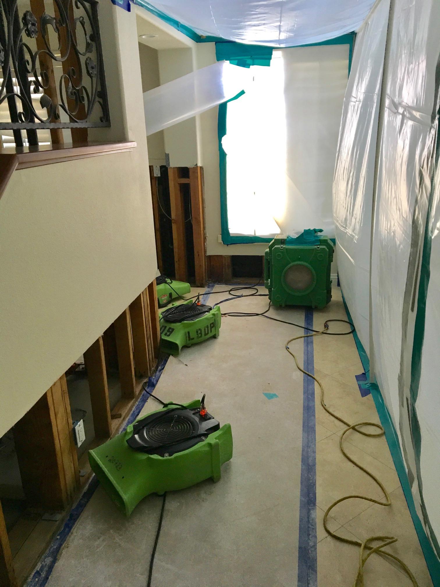 The SERVPRO equipment is up and running!