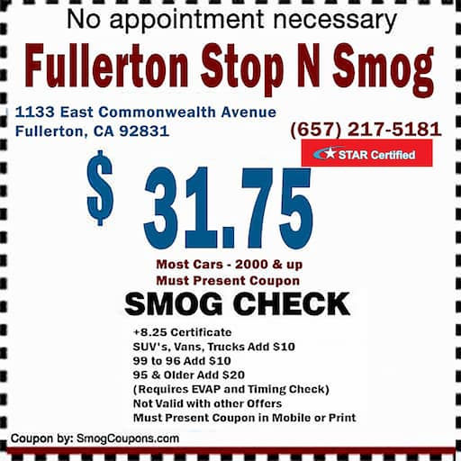 Images Fullerton Smog Stop