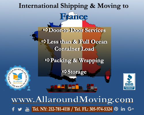 International Shipping & Moving to France www.AllaroundMoving.com