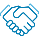 Handshake icon.