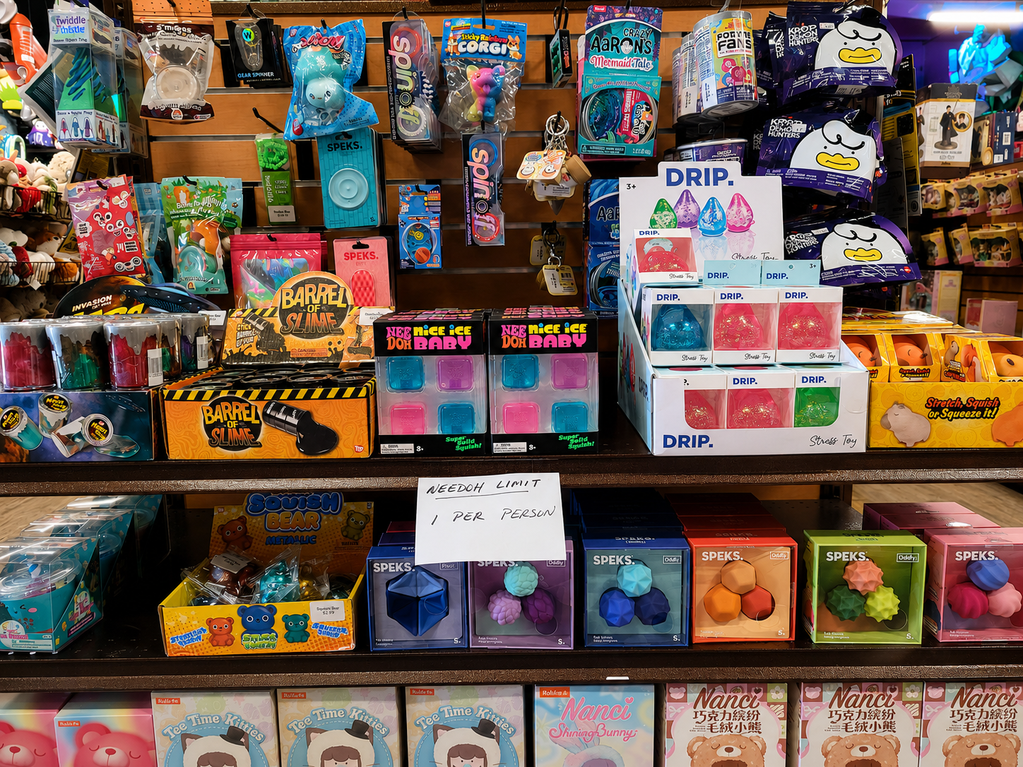 Restock alert at our Eugene location! Fresh fidget toys, slime, squishies, collectibles, and sensory 