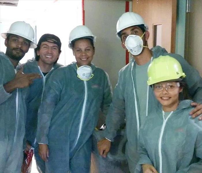 Here are some of our team members at a recent project in Key Largo. We are dressed in full battle regalia, using industry leading equipment and products, to combat any fire, mold, or water damage that you may encounter. Our IICRC Certified technicians have the experience and expertise needed to restore your property "Like it never even happened." For 24/7 service contact us at (305) 278-8484.
