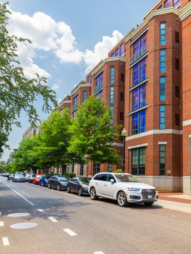 Charming location along tree-lined brick sidewalks