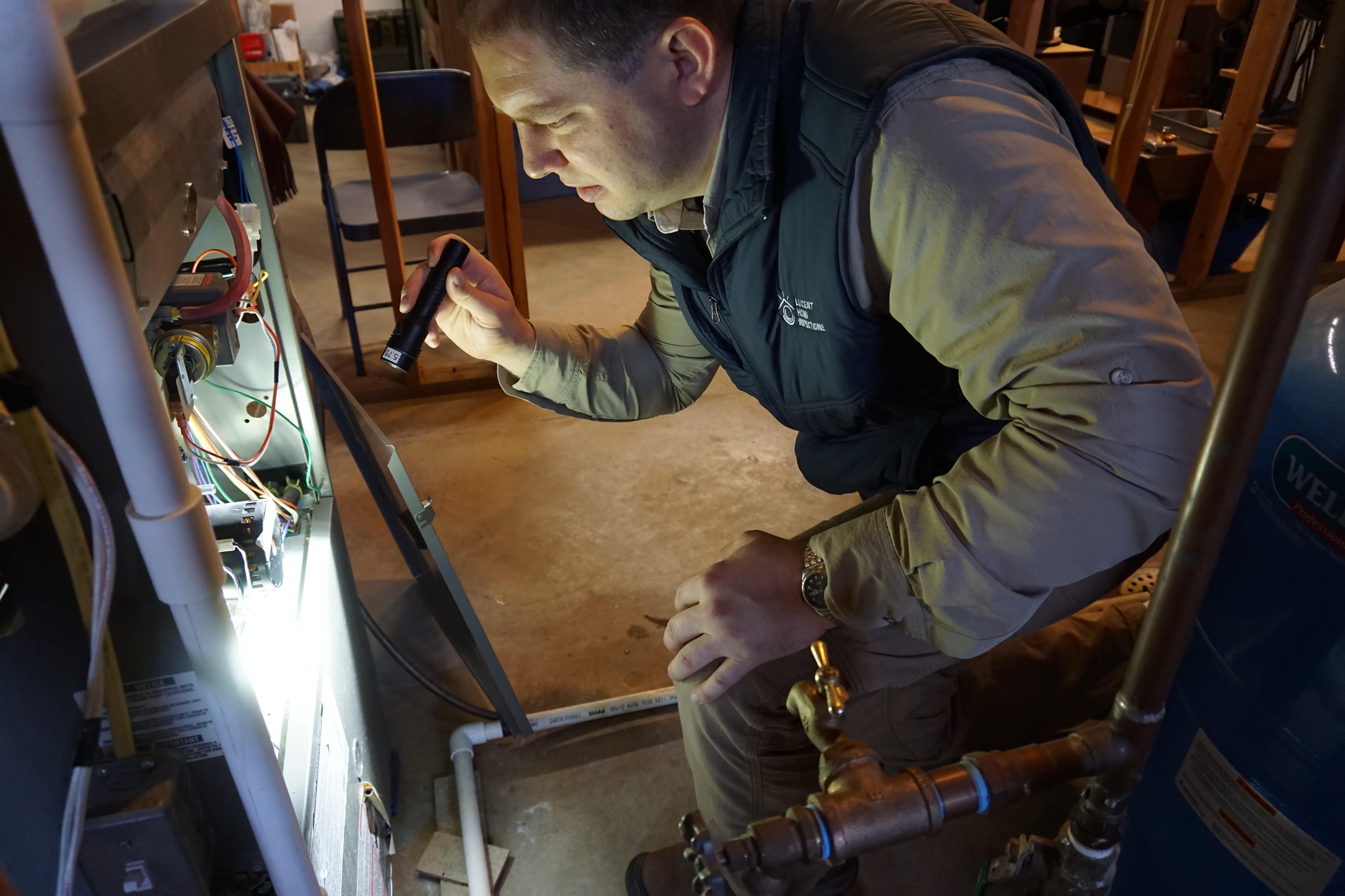 Inspecting the furnace (air handler)