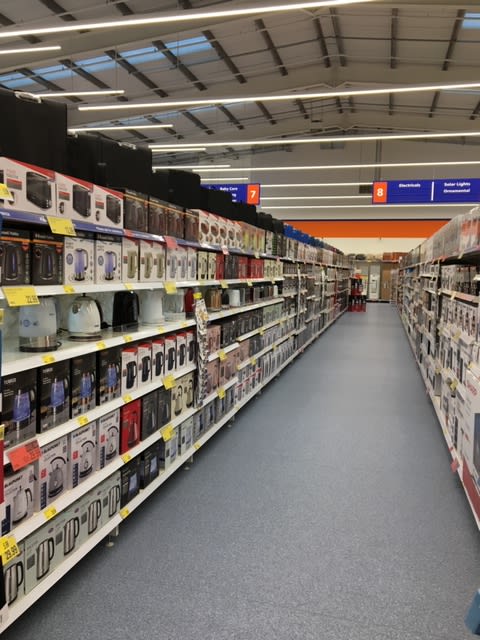 B&M's brand new store in Bingley stocks a great range of electrical items for the home, including TVs, Bluetooth speakers, toasters, irons and much more.