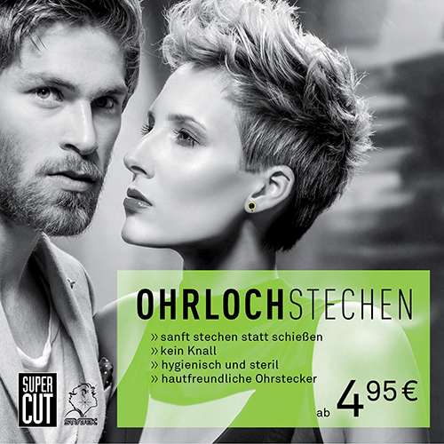 Super Cut Ohrlochstechen inkl. Studex Ohrstecker ab 4,95 €