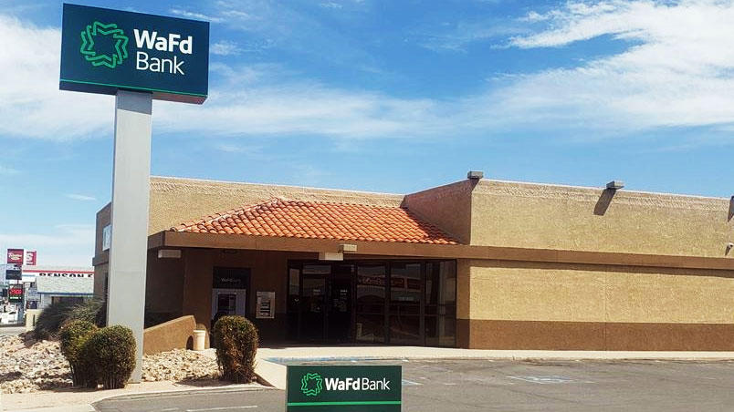Photo of the WaFd Bank Branch location in Benson, Arizona. Located at 149 W 4th St, Benson, AZ 85602