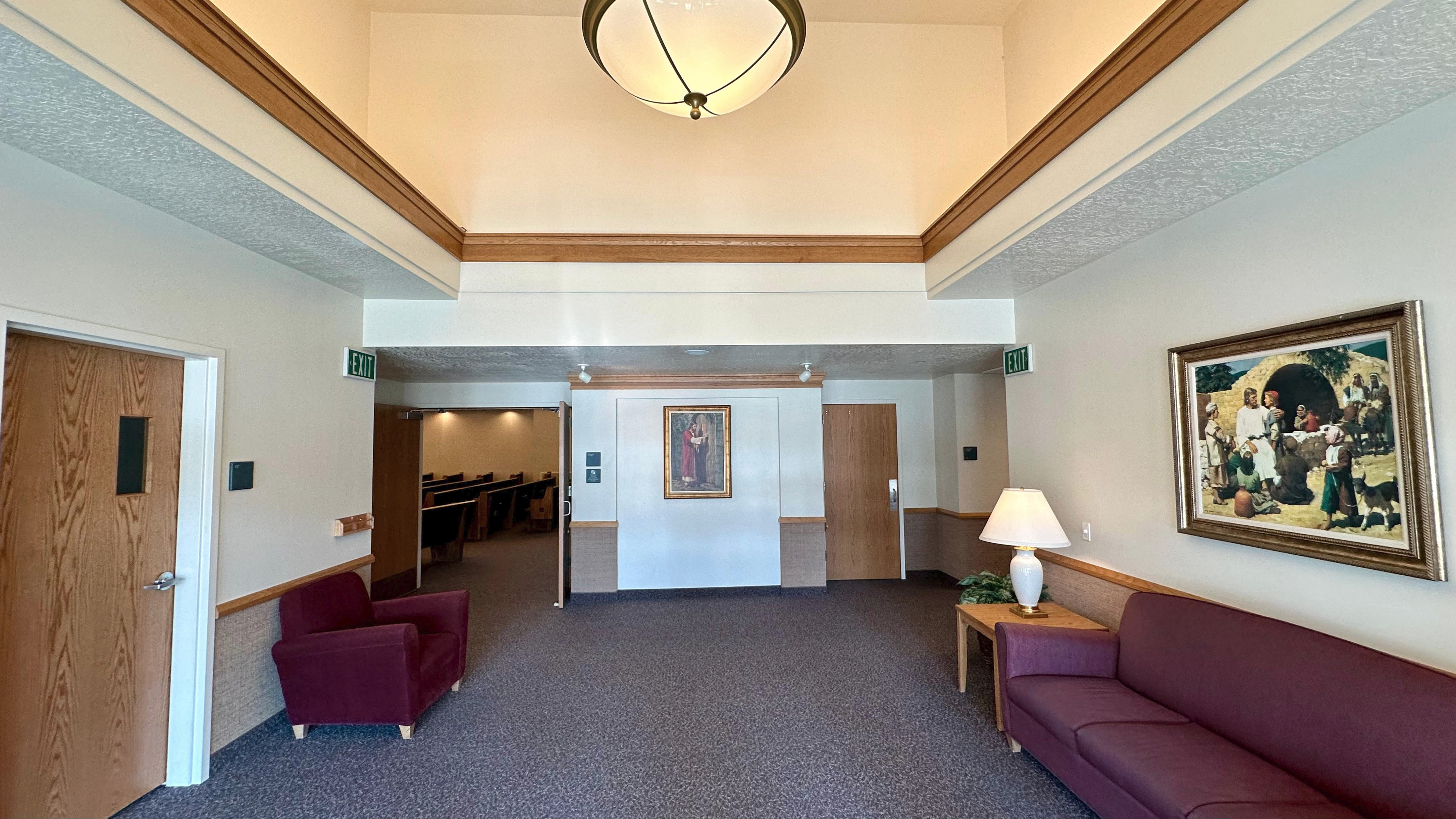 Church building foyer