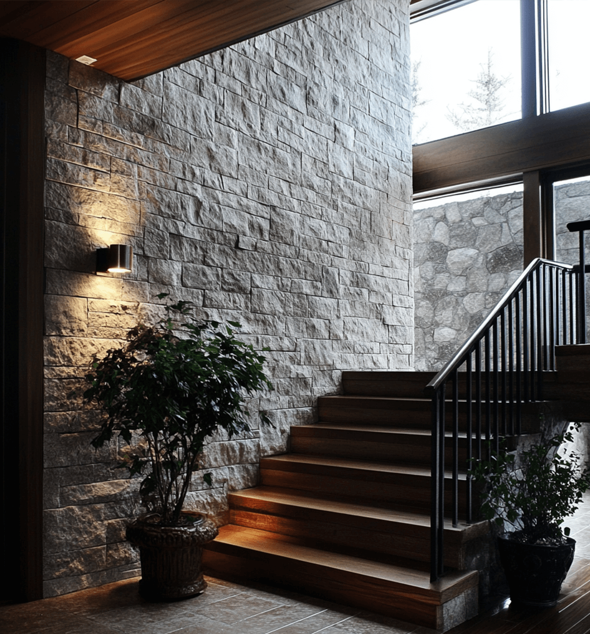 Stone veneer isn’t just for fireplaces anymore — it’s also a unique choice for creating accent walls that add depth and character to any room.