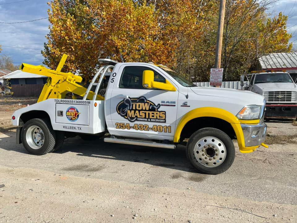 Contact us for Towing Services! Tow Masters Towing & Recovery Killeen (254)432-4011