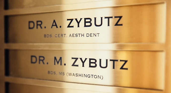 Dr Anthony and Dr Michael Zybutz practice name plates