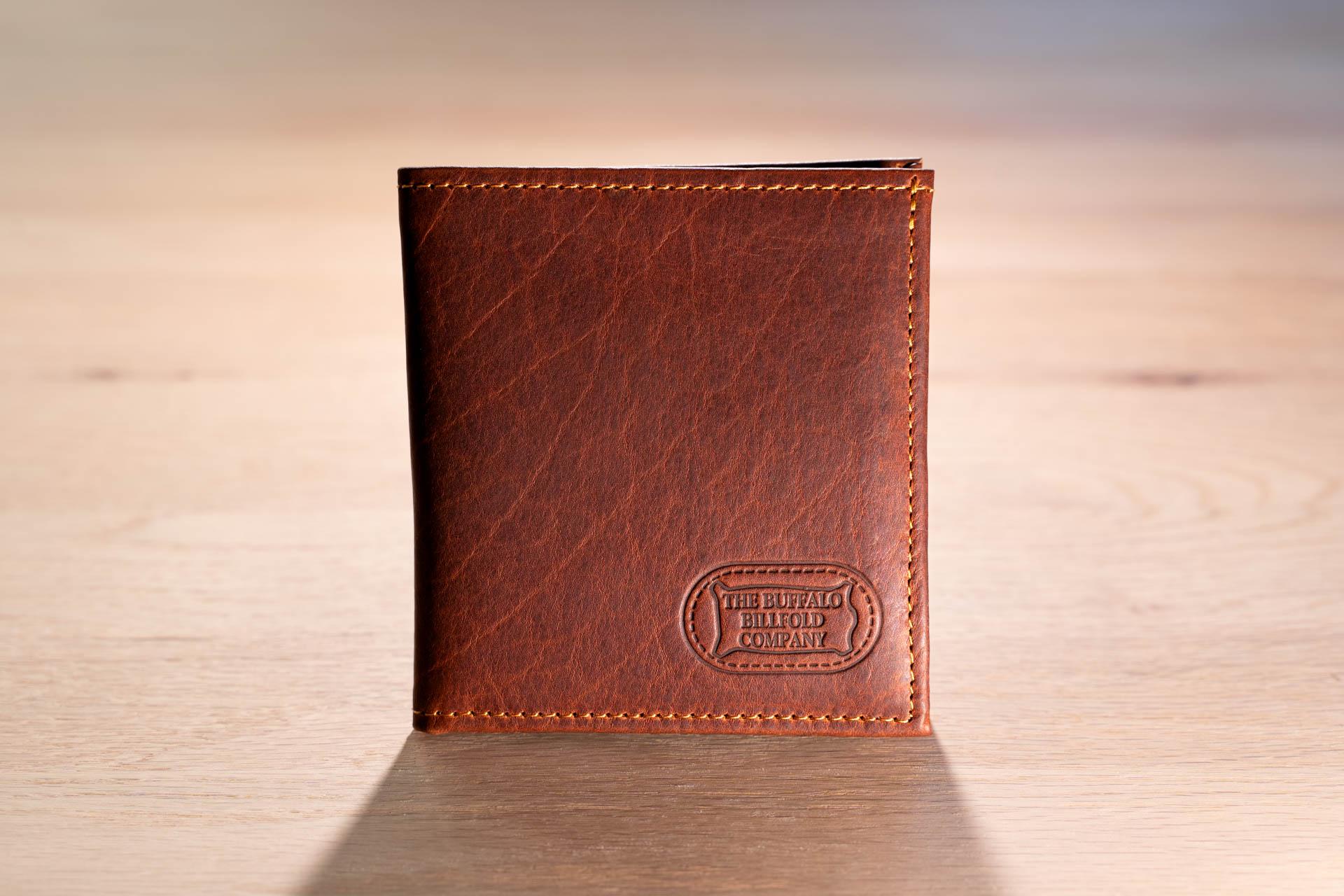 Leather Hipster Wallet in American Chestnut Leather