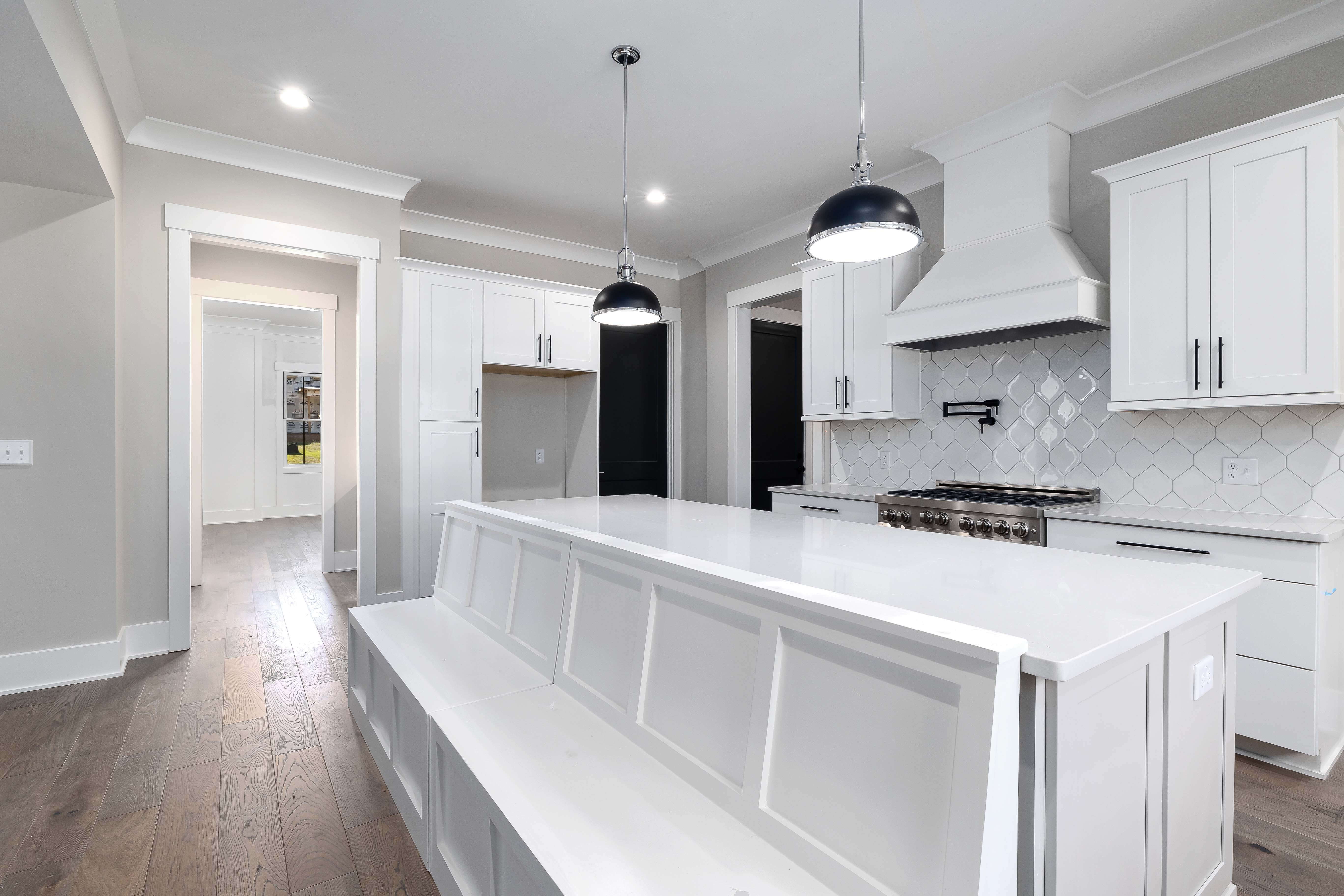 Kitchen after cabinet refinishing Holladay, UT
