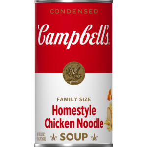 Campbell's® Condensed Homestyle Chicken Noodle Soup, 22.2 oz Family Size Can (12 Pack) featured image