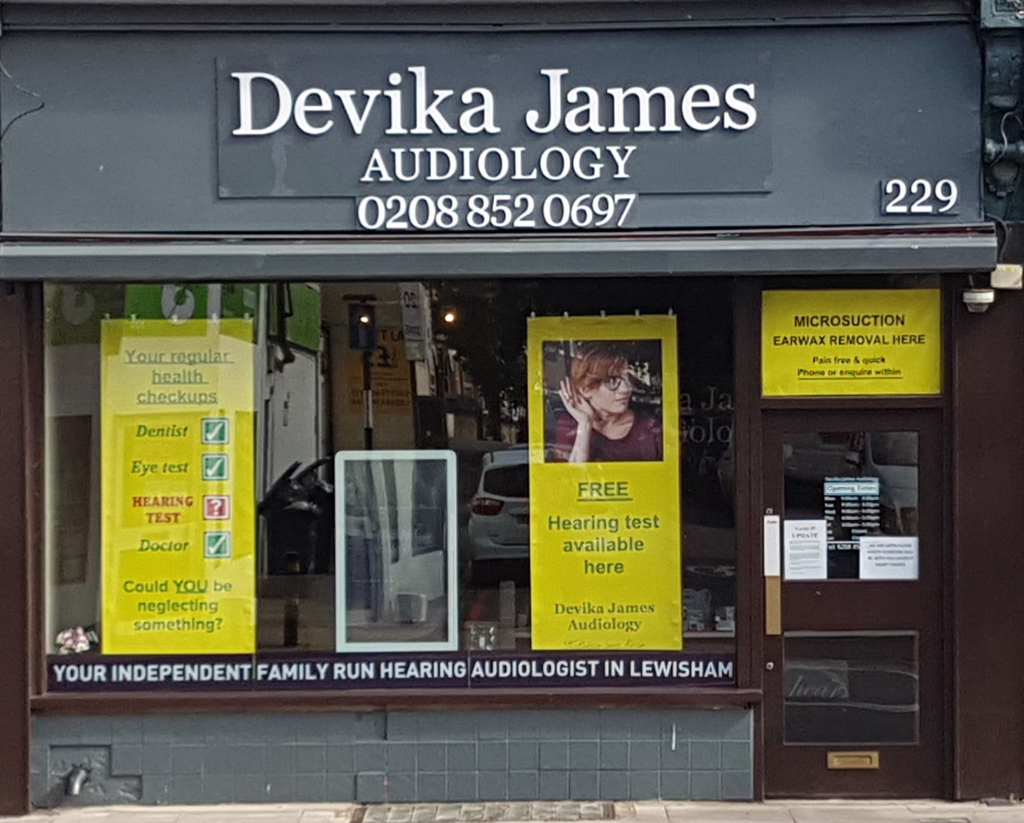 Devika James Audiology Ltd London 020 8852 0697