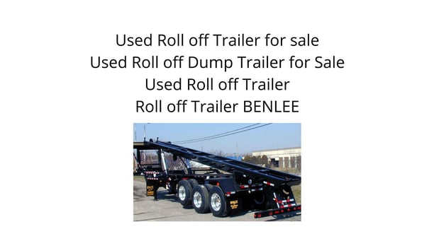 Images BENLEE Roll-off Trailers, Gondola Trailers & Luggers