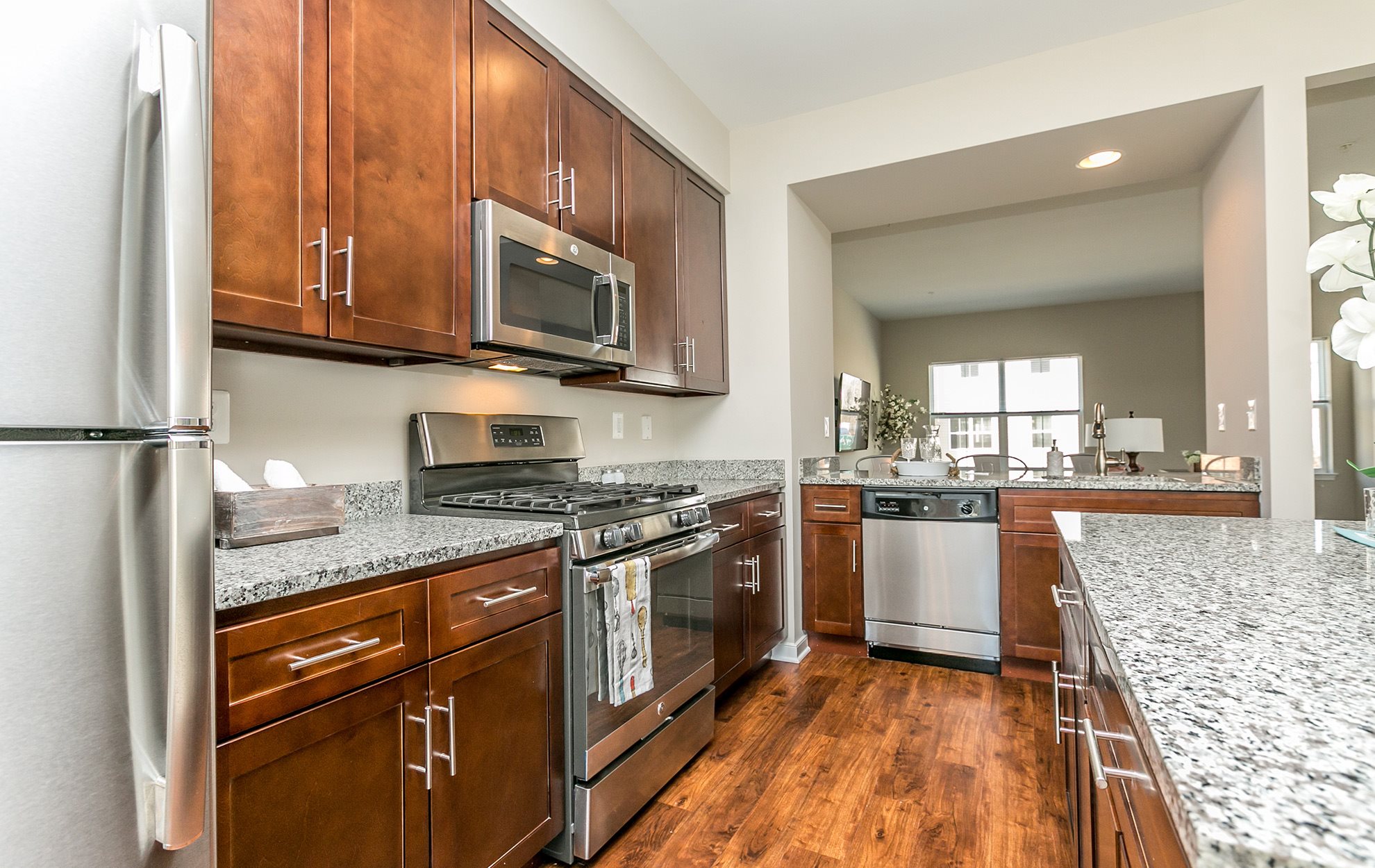 Kitchen at Townes at Pine Orchard Apartments Townes at Pine Orchard Ellicott City (844)484-3557