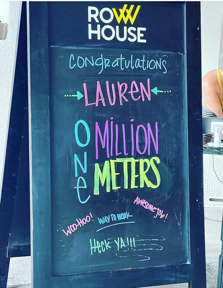 Celebrating the million meter milestones.