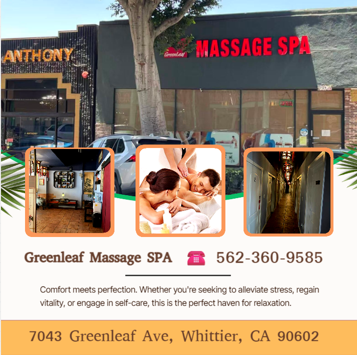 Our traditional full body massage in Whittier, CA
includes a combination of different massage therapies like
Swedish Massage, Deep Tissue, Sports Massage, Hot Oil Massage
at reasonable prices.