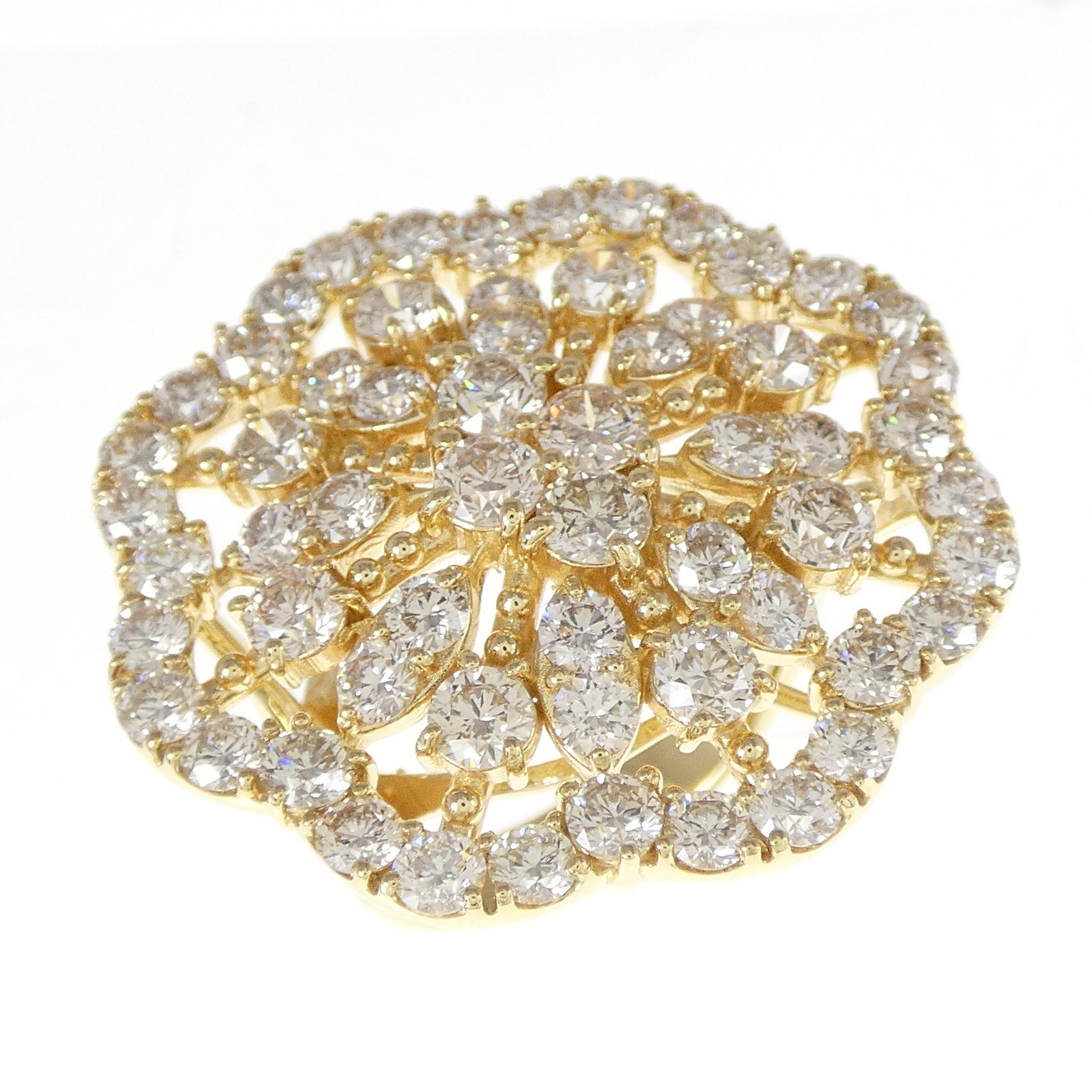 K18YG ダイヤモンド リング 5.00CT