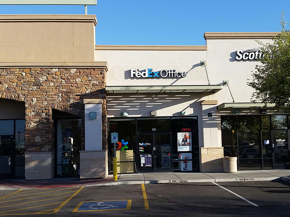 Exterior photo of FedEx Office location at 13869 W Bell Rd\t Print quickly and easily in the self-se FedEx Office Print & Ship Center Surprise (623)474-3932