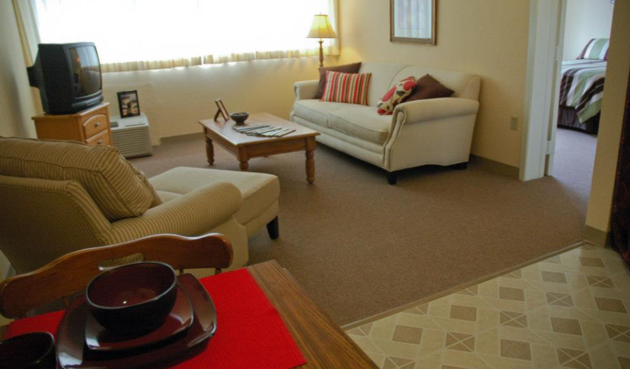 Suites at Rockport include handicap accessible areas with private rooms and private bathrooms.