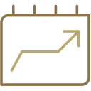 Upward arrow icon.