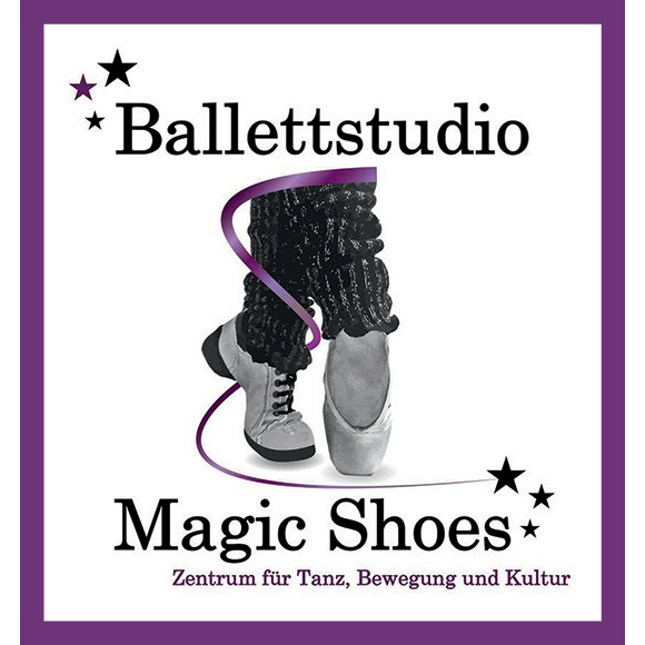 Logo Ballettstudio Magic Shoes Zentrum für Tanz, Bewegung und Kultur