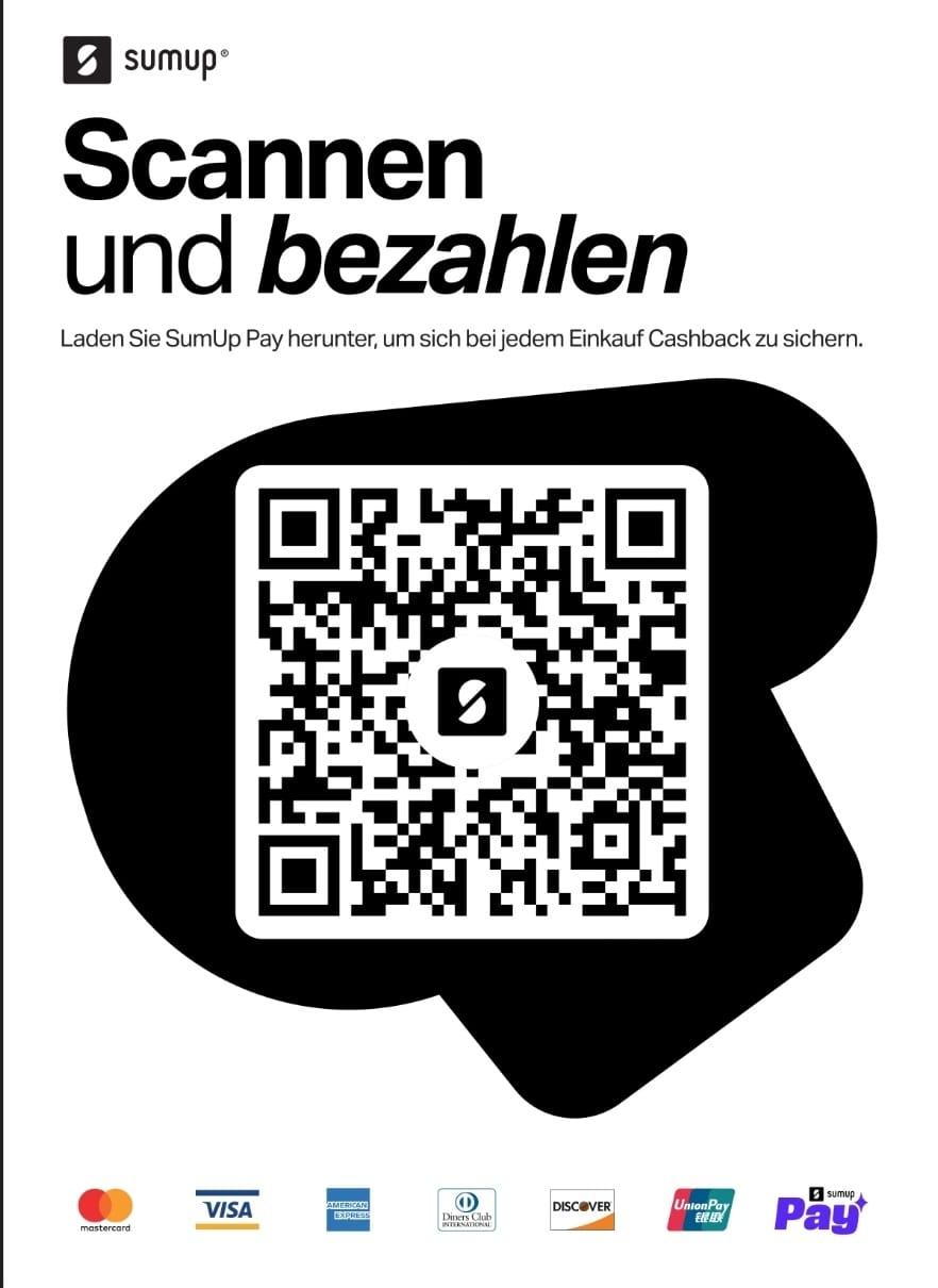 Pay Taxi Tübingen with any credit card of your choice or contactless via Apple Pay or Google Pay by scanning the QR code