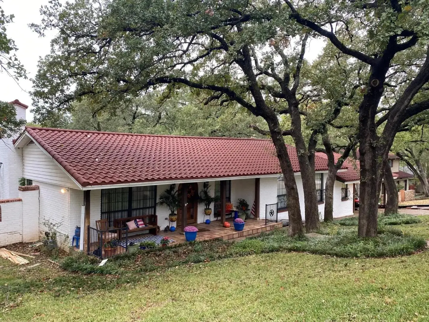 Red White and Roofing Image