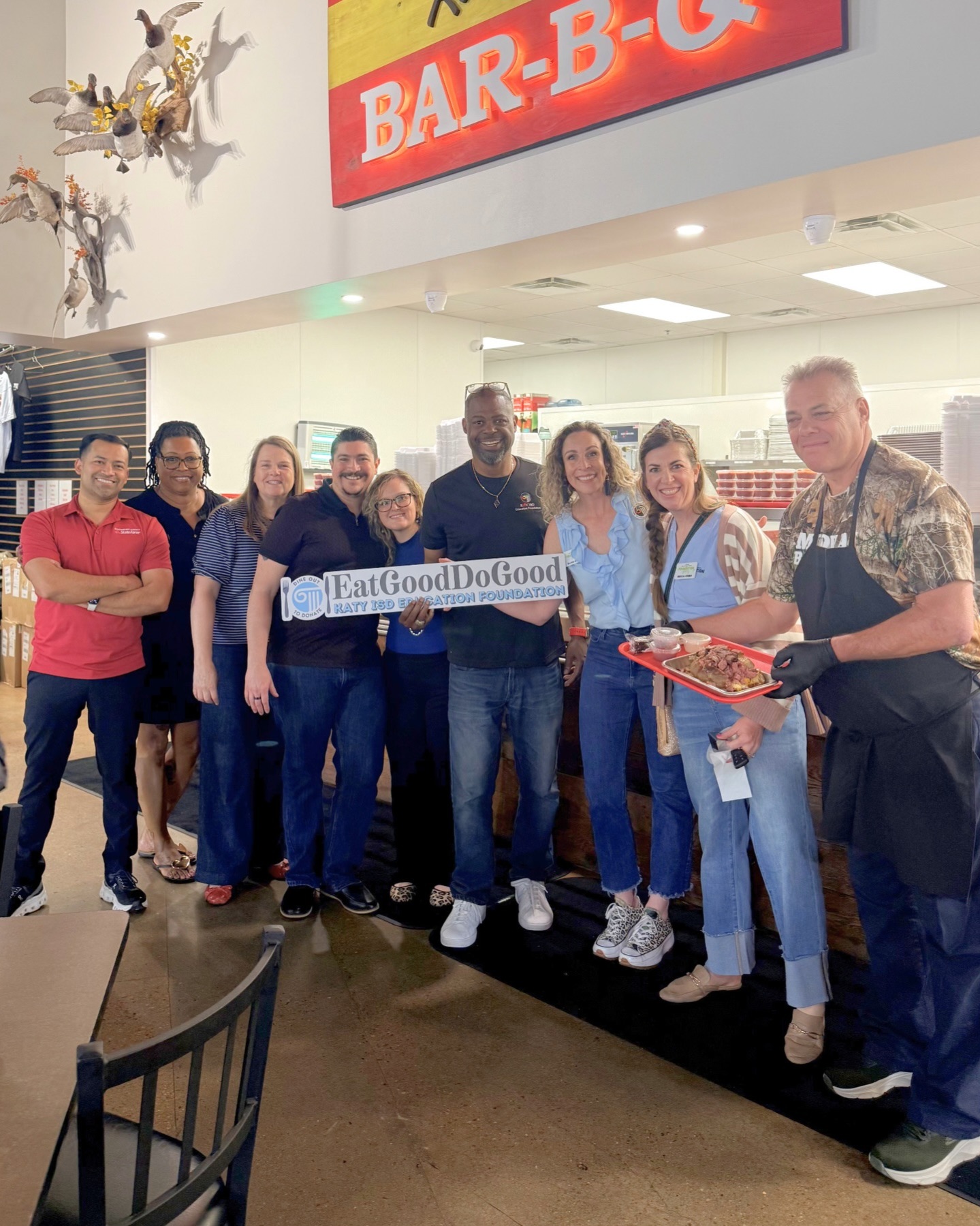 Nothing beats a day date at Daikin Park! Heather and I enjoyed time at the ballpark and even ended up on the big screen. Meanwhile, our team supported the Katy ISD Education Foundation&rsquo;s Dine Out to Donate. Grateful for our community!