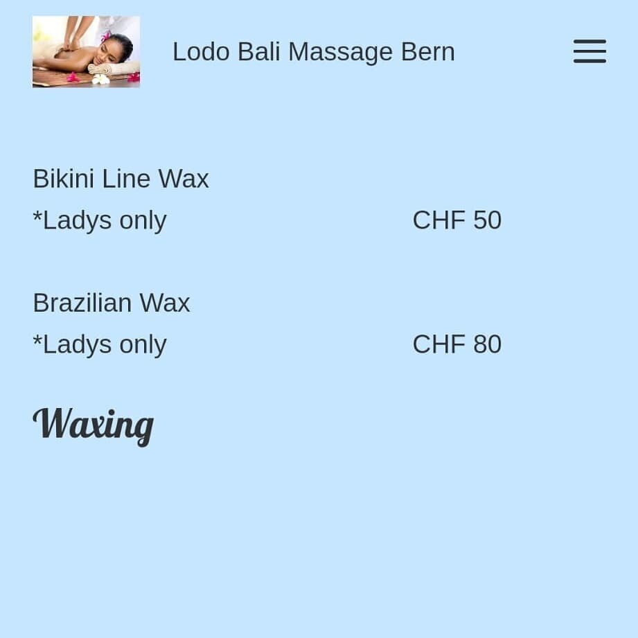 Bilder Bali Massage Bern