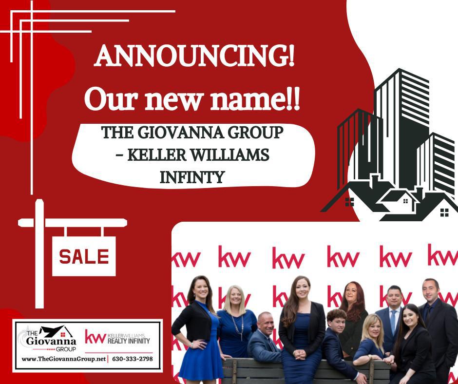 We would like to announce that we are undergoing a name change! We will no longer be The Schmieder Group-Coldwell Banker Real Estate Group but are now The Giovanna Group-Keller Williams Infinity. We are still the great, hard-working team you have always known! We want to thank the Keller Williams Family for welcoming us in!