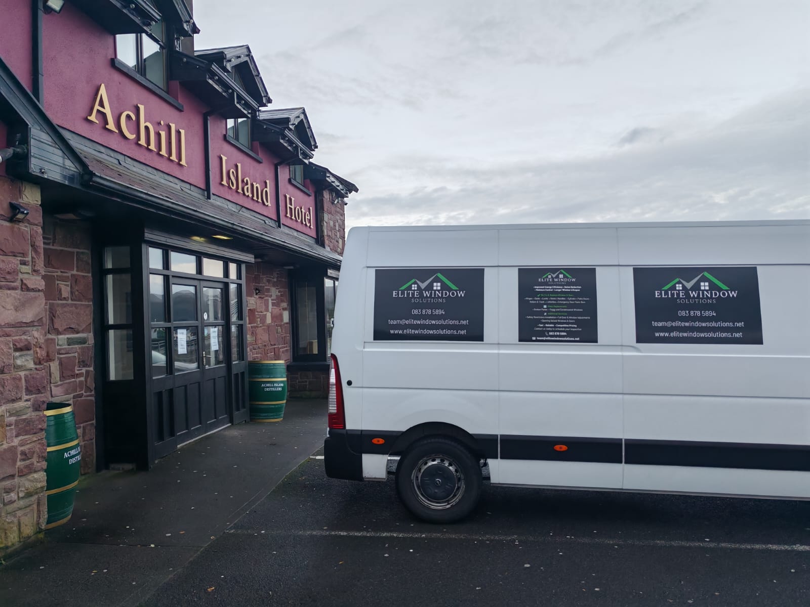 Job completed - We had the pleasure of working with Achill Island Hotel this week, carrying out a full upgrade on their windows and doors
