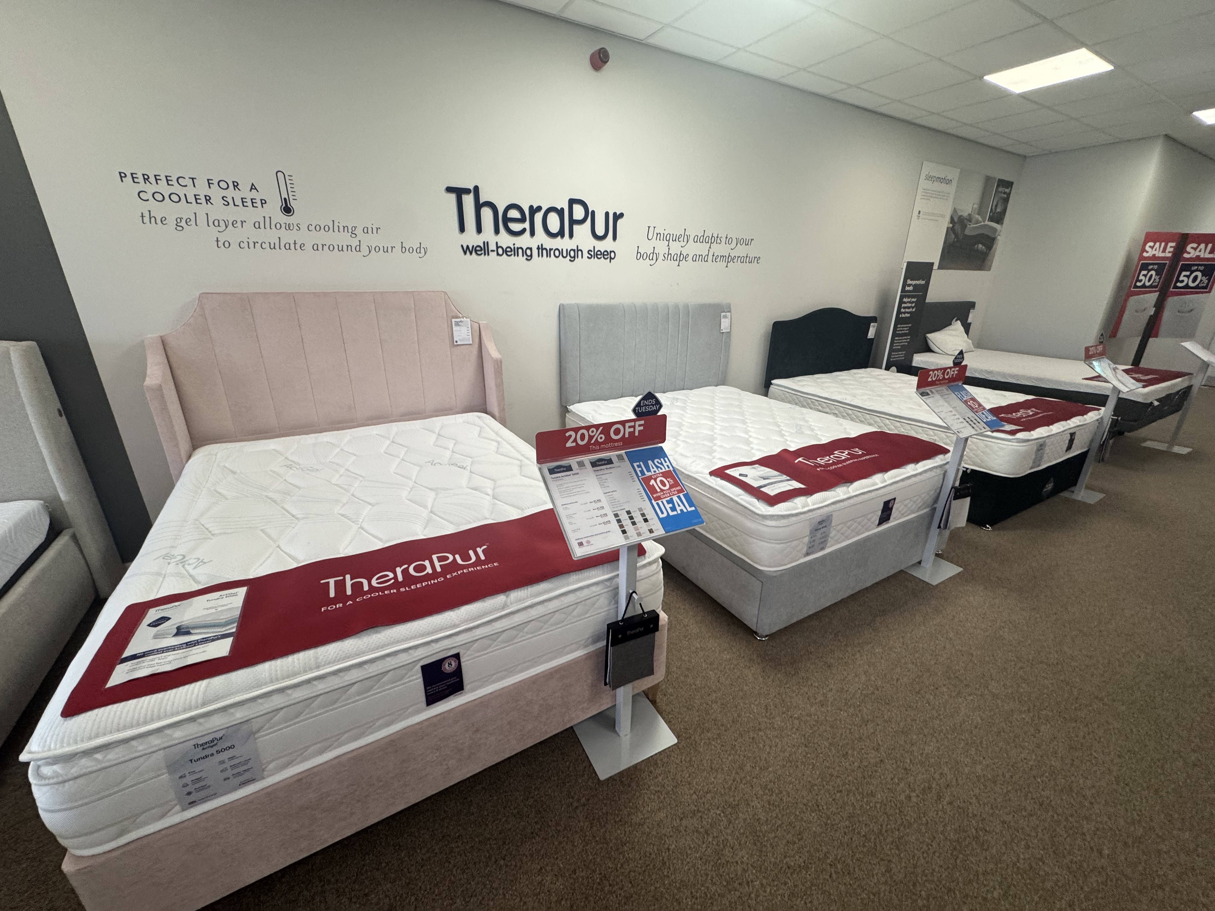 Therapur Mattress 20% off ends Tuesday now with an additional Flash 10% off over £750 Ends Monday. 03/09/2026-07/09/26
