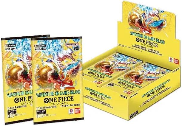One piece fans, we will be taking a limited number of pre-orders in advance for Op-15 Adventure on Kami's Island Booster Box. Limits apply