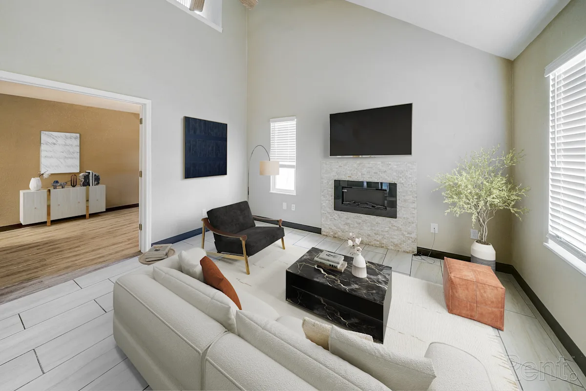 Living Room at Avia Lofts at Founders Road in Indianapolis, IN